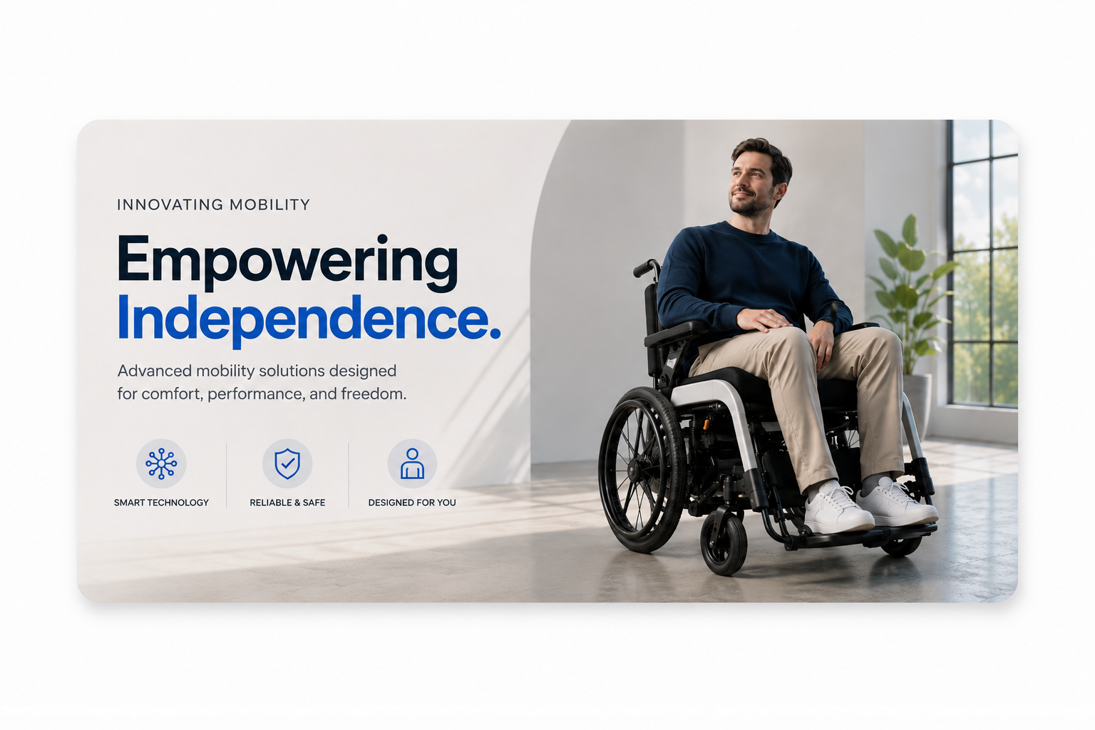 Healthcare professional with prosthetic leg
