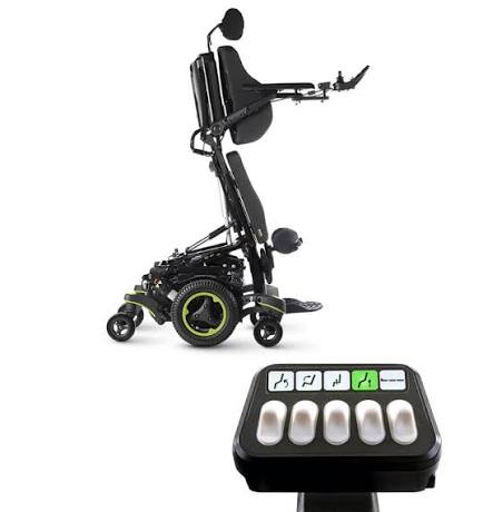 Electric Wheelchair — standing function controls