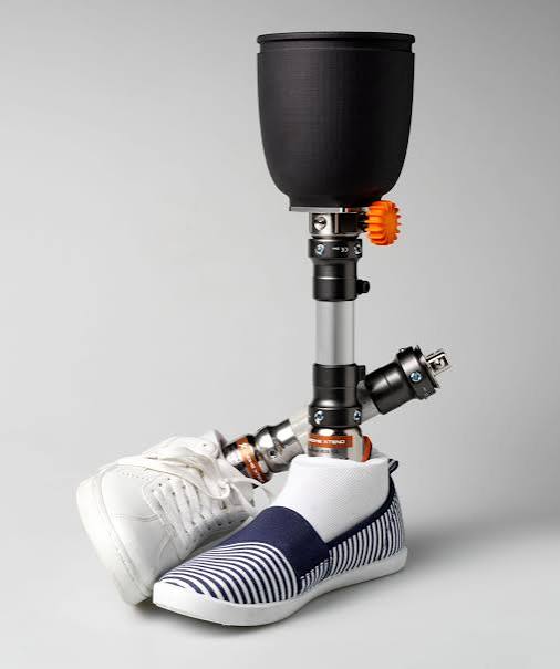Prosthetic Leg — socket and pylon assembly