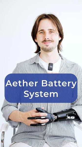 Aether Biomedical prosthetic hand — component close-up