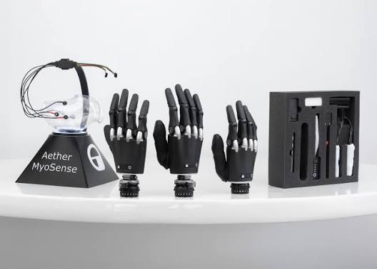 Aether Biomedical prosthetic hands product line